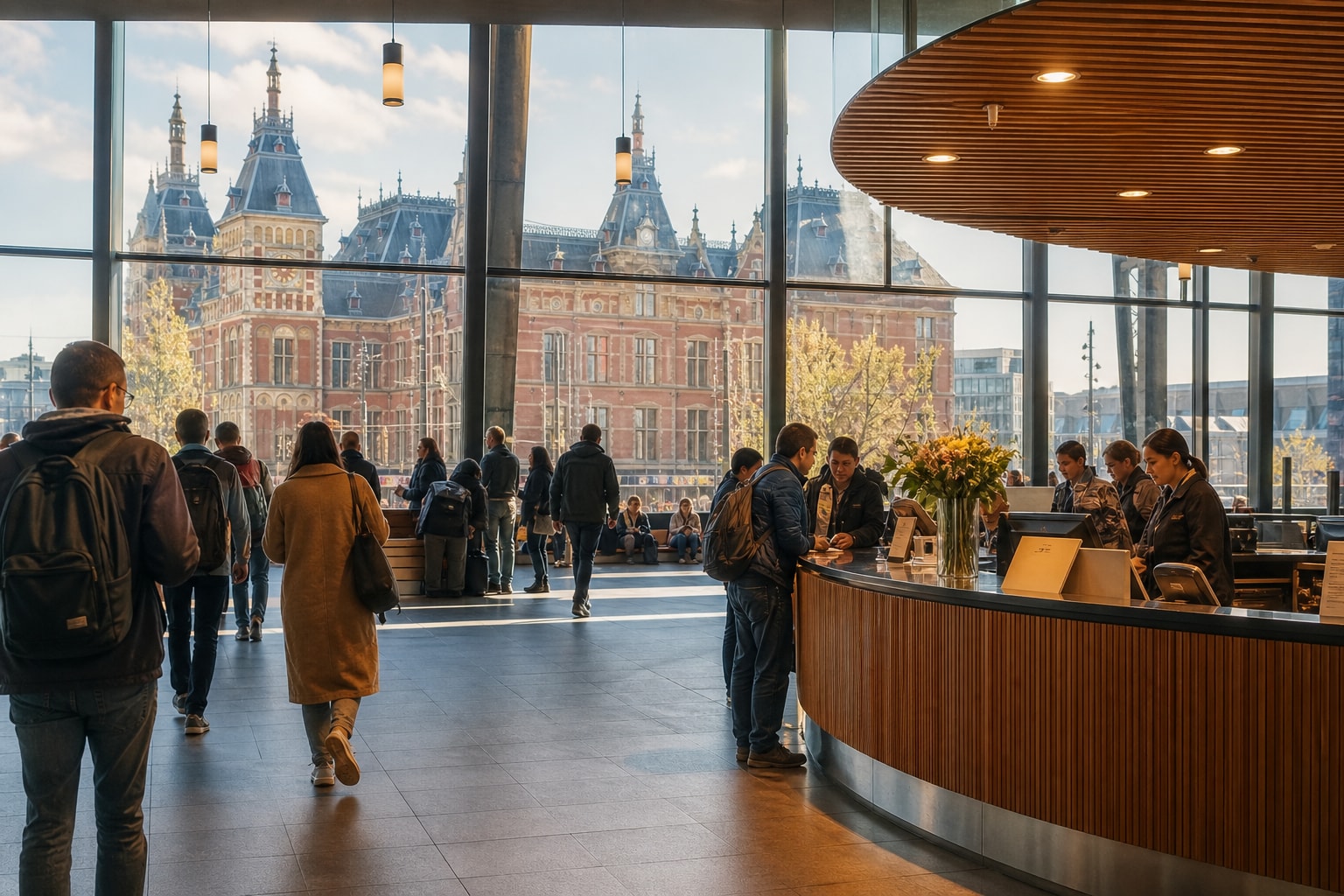 Visitor Amenities at Amsterdam Centraal Station