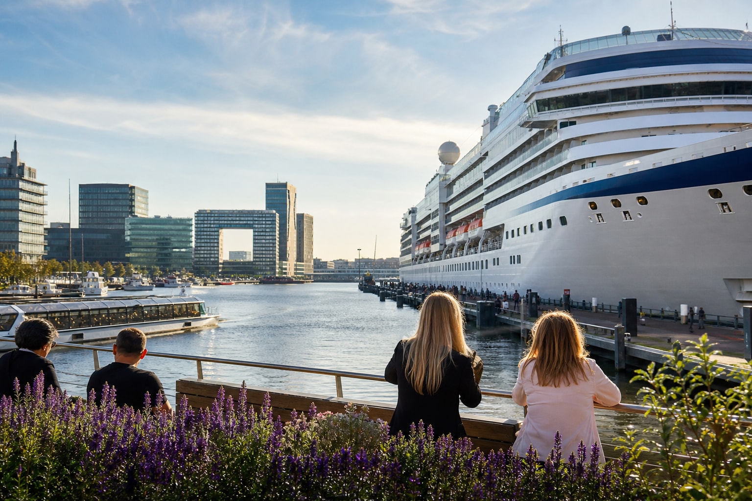 Amenities and Views at Amsterdam Cruise Port