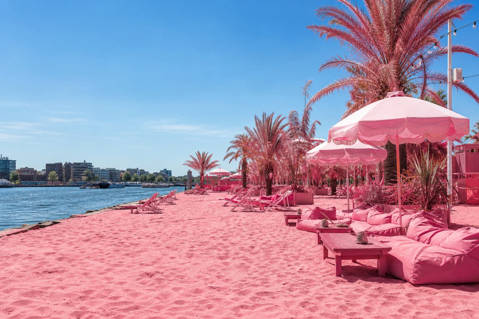Pink Beach by WONDR in Amsterdam