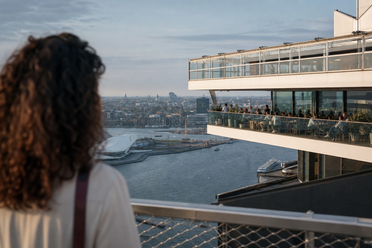 From Shell to A’DAM Tower at A’DAM Lookout - Amsterdam Observation Deck
