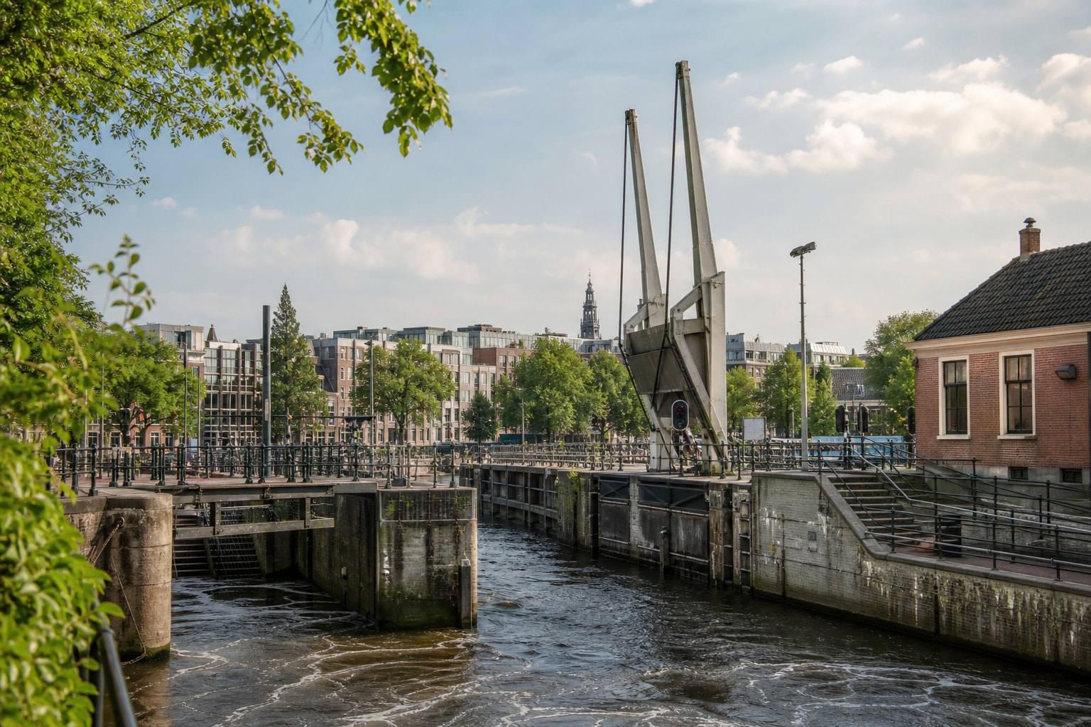 Landmarks and Vistas at Amstelsluizen