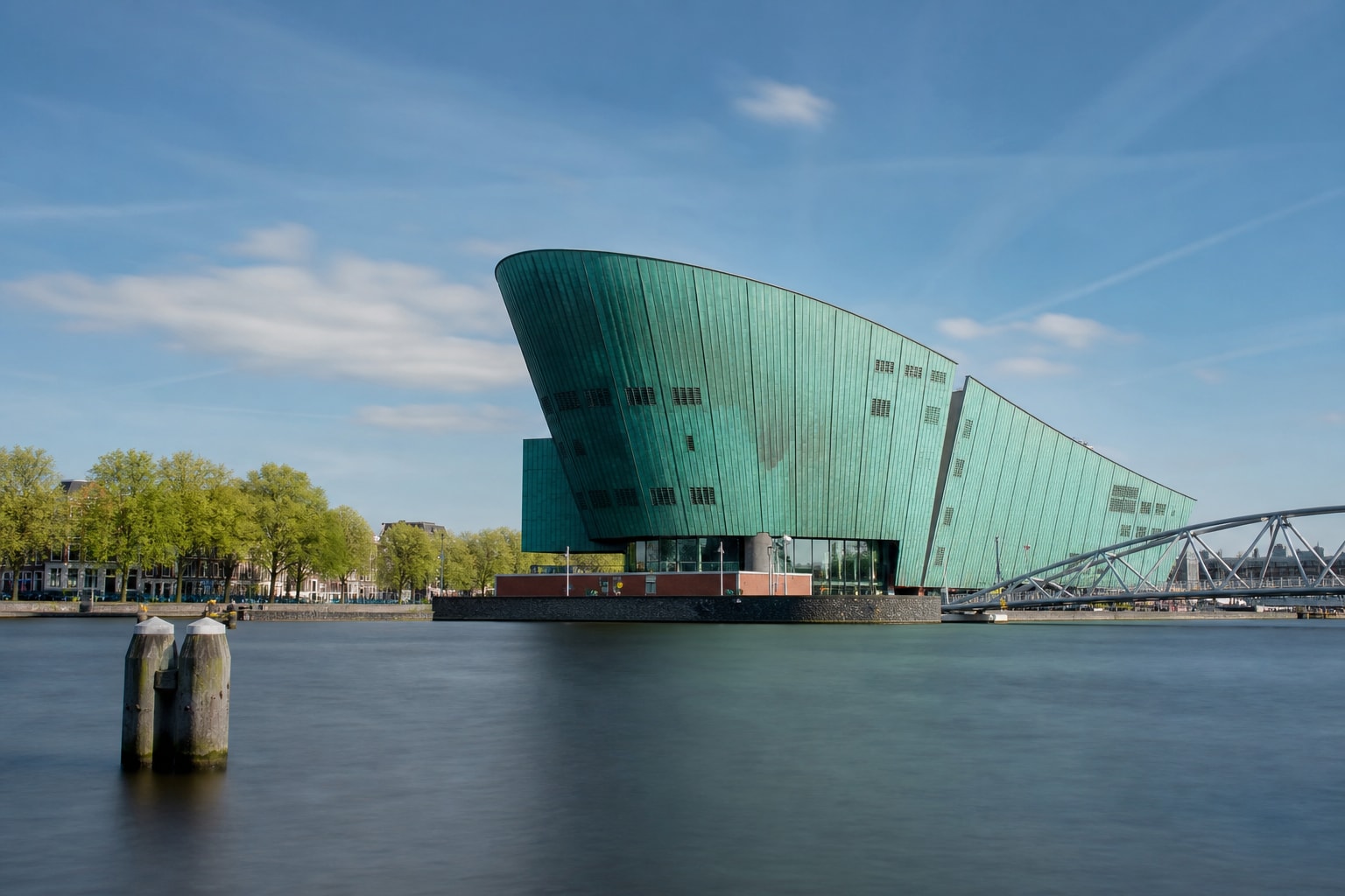 AI-generated editorial illustration inspired by NEMO Science Museum in Amsterdam